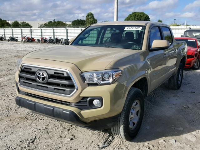 5TFAZ5CN2GX012991 - 2016 TOYOTA TACOMA DOU TAN photo 2