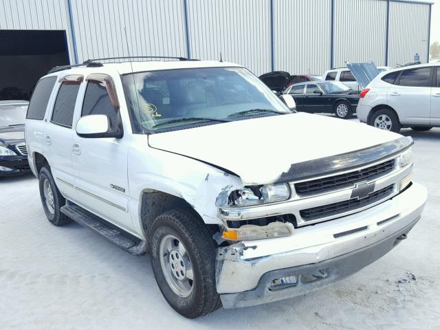 1GNEC13Z42J216743 - 2002 CHEVROLET TAHOE C150 WHITE photo 1