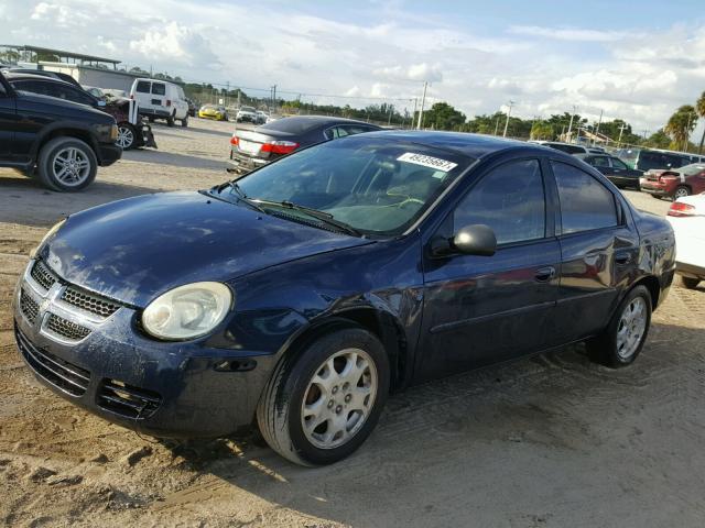 1B3ES56C83D128371 - 2003 DODGE NEON SXT BLUE photo 2