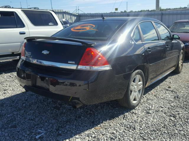 2G1WC57M591279088 - 2009 CHEVROLET IMPALA 2LT BLACK photo 4