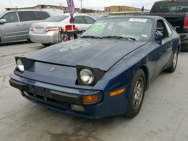 WP0AB0943HN477623 - 1987 PORSCHE 944 BLUE photo 2