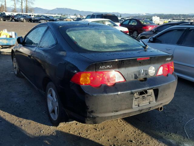 JH4DC53863C015076 - 2003 ACURA RSX BLACK photo 3