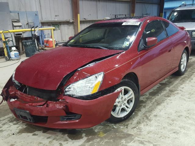 1HGCM72786A008940 - 2006 HONDA ACCORD EX RED photo 2