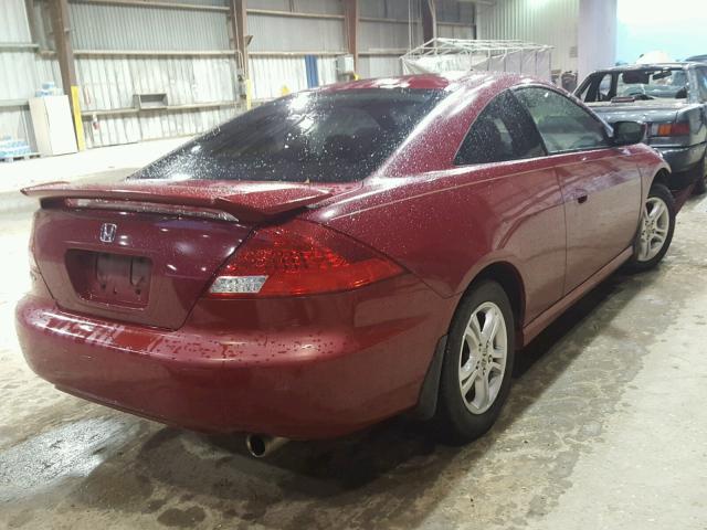 1HGCM72786A008940 - 2006 HONDA ACCORD EX RED photo 4