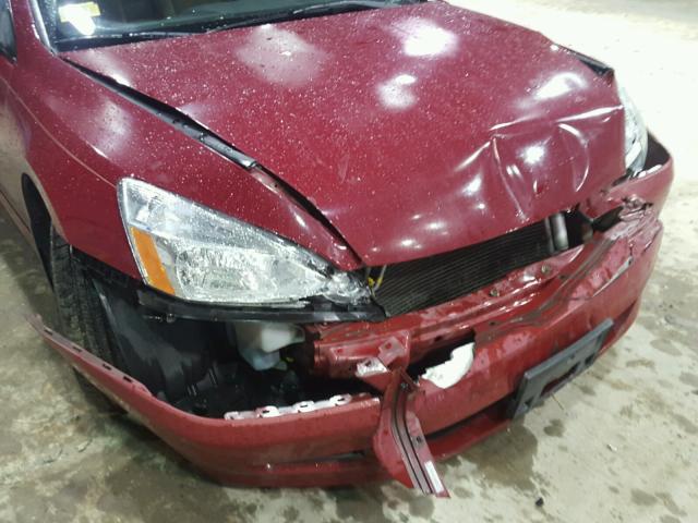 1HGCM72786A008940 - 2006 HONDA ACCORD EX RED photo 9