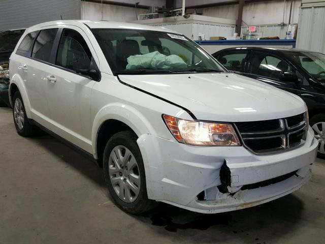 3C4PDCAB6ET170961 - 2014 DODGE JOURNEY SE WHITE photo 1