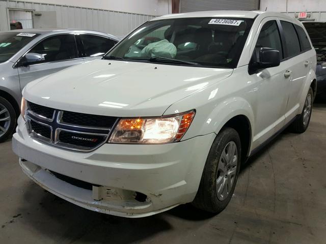 3C4PDCAB6ET170961 - 2014 DODGE JOURNEY SE WHITE photo 2