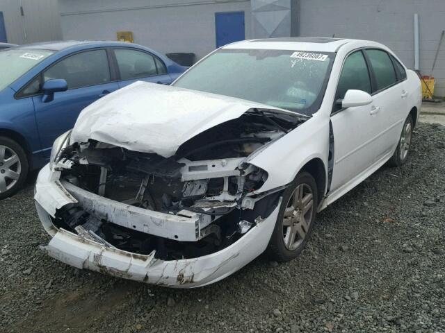 2G1WB5E38E1106463 - 2014 CHEVROLET IMPALA LIM WHITE photo 2