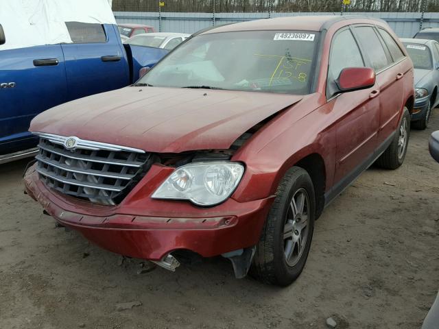 2A8GM68X97R250174 - 2007 CHRYSLER PACIFICA T MAROON photo 2