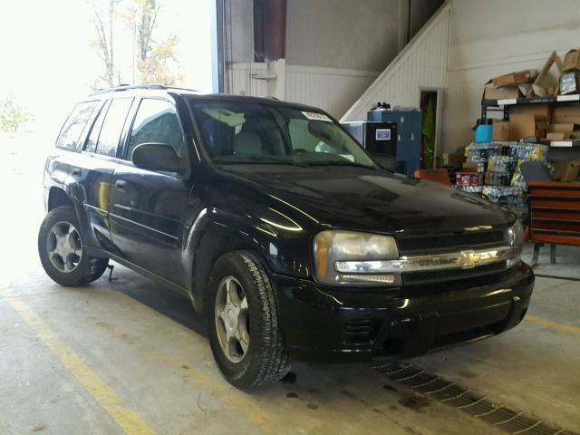 1GNDS13S582108331 - 2008 CHEVROLET TRAILBLAZE BLACK photo 1