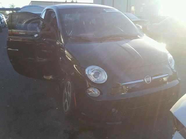 3C3CFFGE4DT750692 - 2013 FIAT 500 ELECTR BLACK photo 1