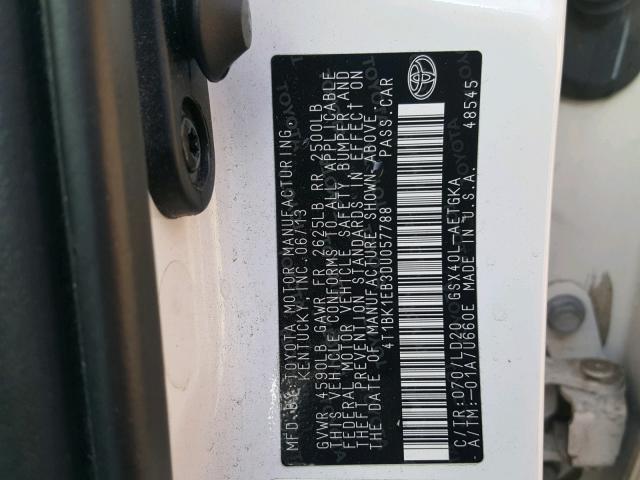 4T1BK1EB3DU057788 - 2013 TOYOTA AVALON BAS Ağ foto 10