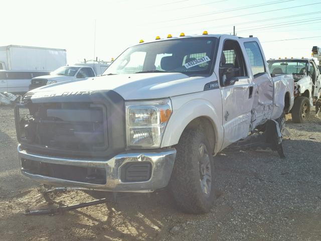 1FT8W3BT4EEA07781 - 2014 FORD F350 SUPER WHITE photo 2