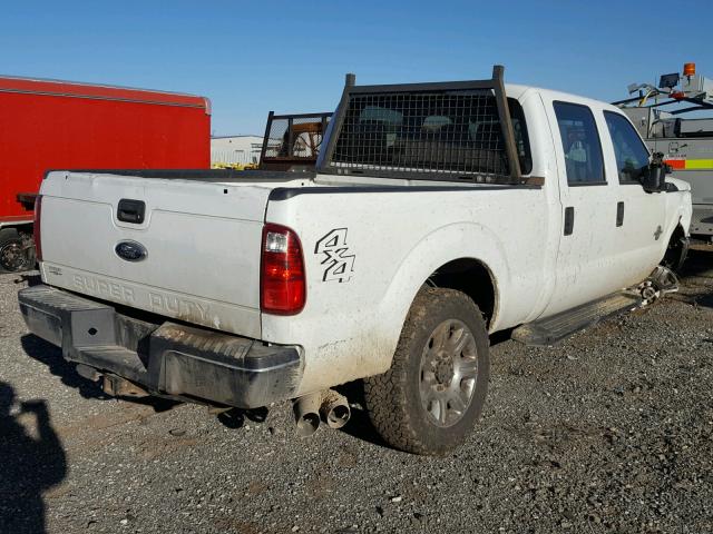 1FT8W3BT4EEA07781 - 2014 FORD F350 SUPER WHITE photo 4