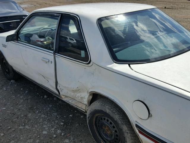 1G3AM11R7HG309866 - 1987 OLDSMOBILE CUTLASS CI WHITE photo 9