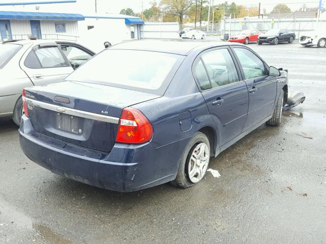 1G1ZS58F67F287450 - 2007 CHEVROLET MALIBU LS BLUE photo 4