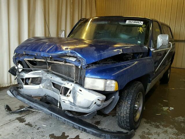 1B7HC16Y1SS297946 - 1995 DODGE RAM 1500 BLUE photo 2