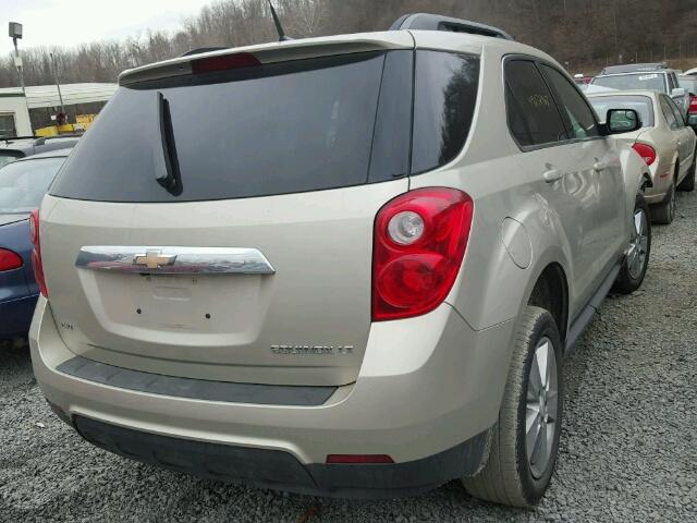 1GNFLNEK3DZ109747 - 2013 CHEVROLET EQUINOX LT BEIGE photo 4