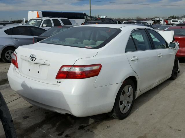 4T1BE46K48U780319 - 2008 TOYOTA CAMRY CE WHITE photo 4