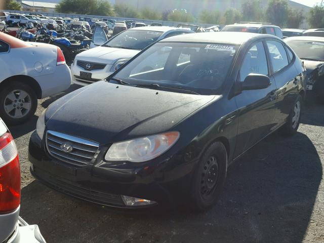 KMHDU46D47U096818 - 2007 HYUNDAI ELANTRA GL BLACK photo 2