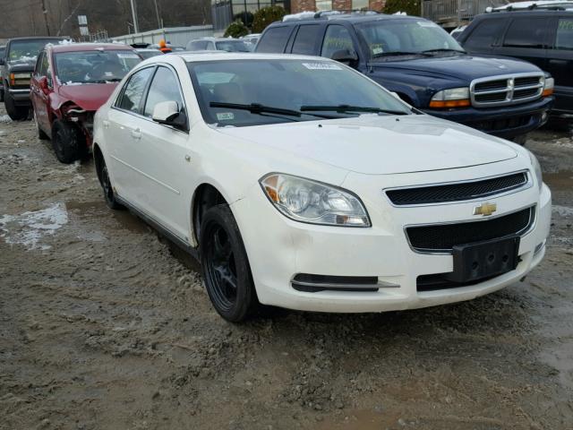 1G1ZH57B984187580 - 2008 CHEVROLET MALIBU 1LT WHITE photo 1