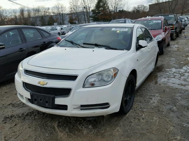 1G1ZH57B984187580 - 2008 CHEVROLET MALIBU 1LT WHITE photo 2