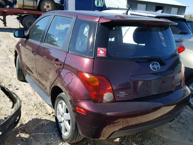 JTKKT624X40070140 - 2004 TOYOTA SCION XA BURGUNDY photo 3