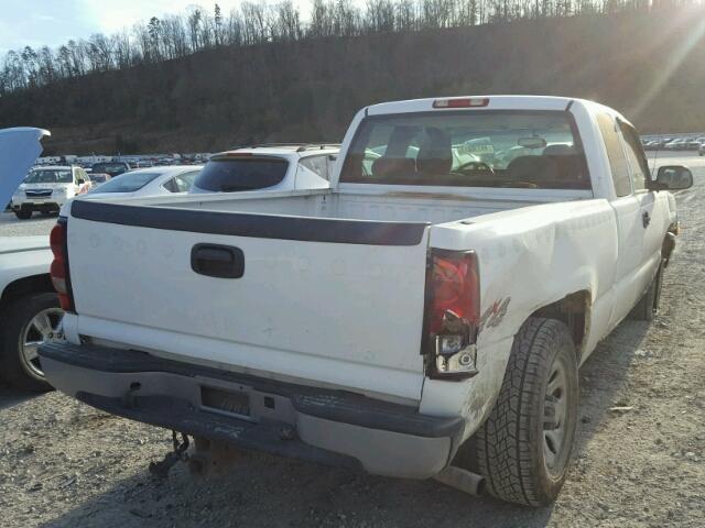 2GCEK19B361152300 - 2006 CHEVROLET SILVERADO WHITE photo 4