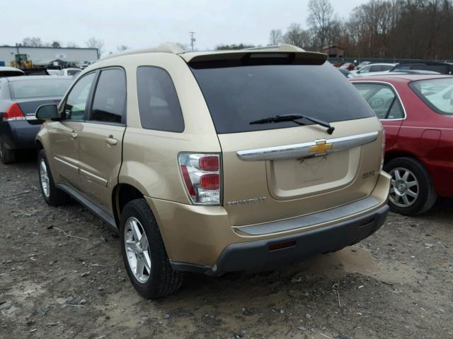 2CNDL63F766108543 - 2006 CHEVROLET EQUINOX LT BEIGE photo 3