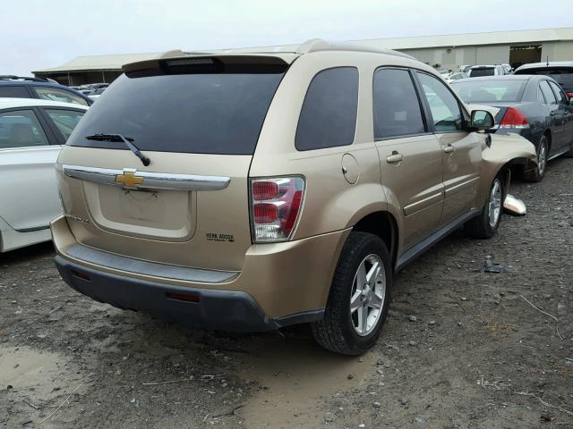 2CNDL63F766108543 - 2006 CHEVROLET EQUINOX LT BEIGE photo 4