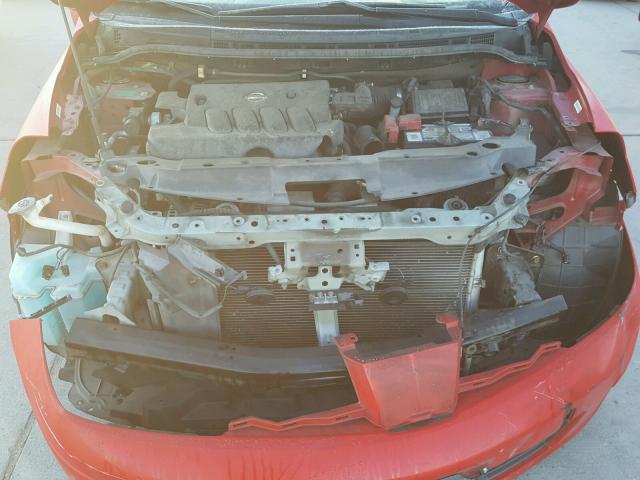 3N1BC13E97L356699 - 2007 NISSAN VERSA S RED photo 7