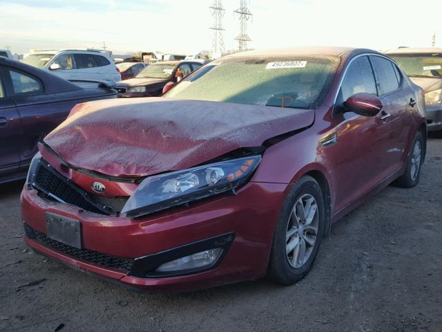 5XXGM4A75DG245158 - 2013 KIA OPTIMA LX RED photo 2