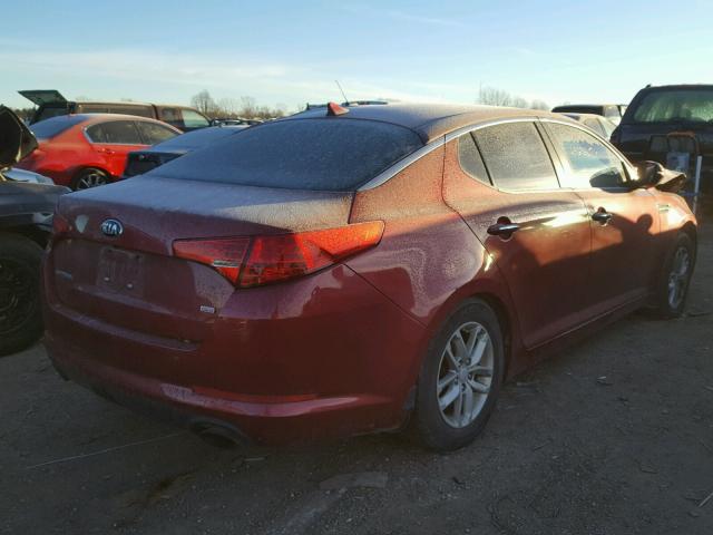 5XXGM4A75DG245158 - 2013 KIA OPTIMA LX RED photo 4