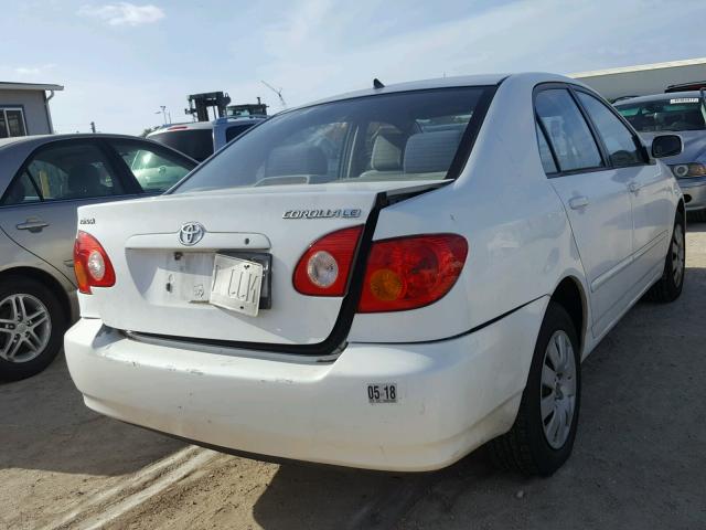 1NXBR32E14Z305865 - 2004 TOYOTA COROLLA CE WHITE photo 4