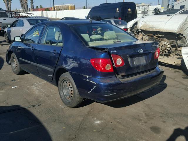 JTDBR32E670120498 - 2007 TOYOTA COROLLA CE BLUE photo 3