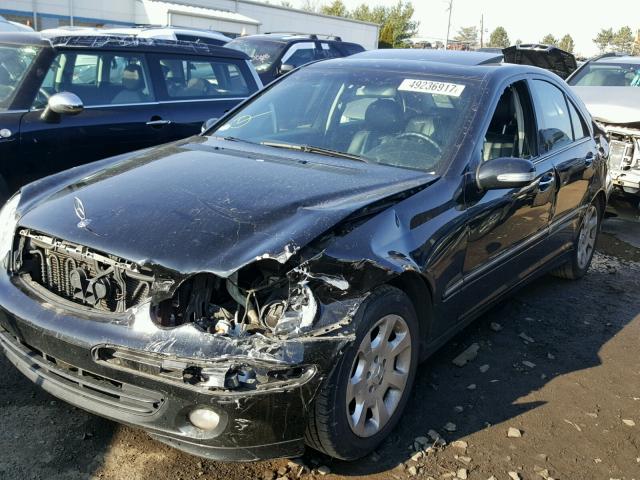 WDBRF92H36F800874 - 2006 MERCEDES-BENZ C GENERATI BLACK photo 2