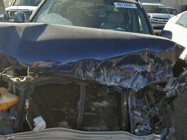 JTEHF21A320087055 - 2002 TOYOTA HIGHLANDER BLUE photo 7