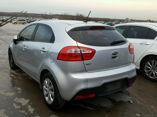 KNADM5A37C6013127 - 2012 KIA RIO LX SILVER photo 3