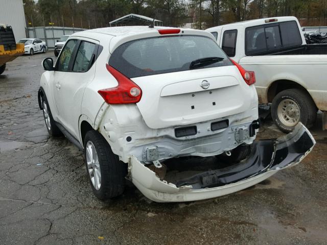 JN8AF5MR6ET357444 - 2014 NISSAN JUKE S WHITE photo 3