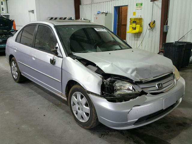 1HGES26762L039968 - 2002 HONDA CIVIC EX SILVER photo 1