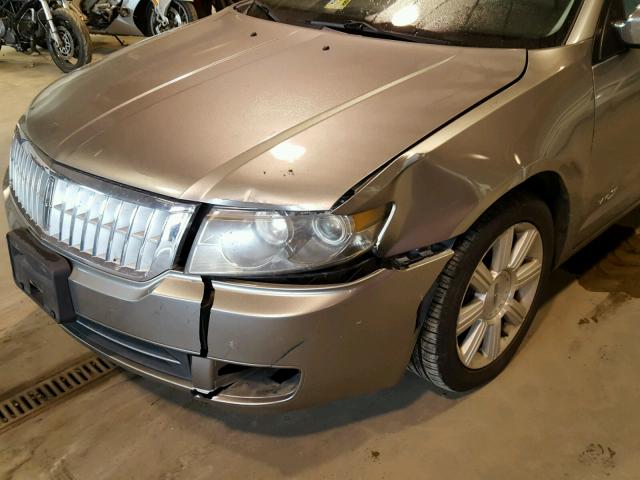 3LNHM26T98R631826 - 2008 LINCOLN MKZ GOLD photo 9