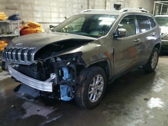 1C4PJMCSXGW255455 - 2016 JEEP CHEROKEE L BROWN photo 2