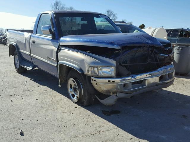 1B7HC16Y4VS285858 - 1997 DODGE RAM 1500 BLUE photo 1