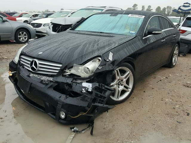 WDDDJ75X96A020379 - 2006 MERCEDES-BENZ CLS 500C BLACK photo 2