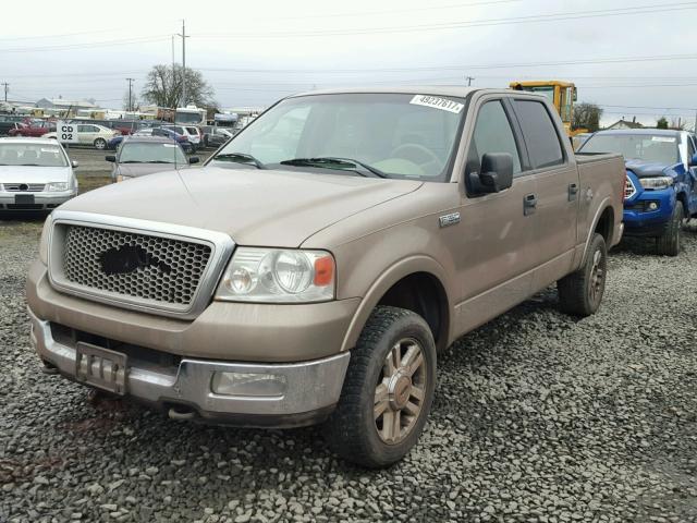 1FTPW14594KC45835 - 2004 FORD F150 SUPER BROWN photo 2