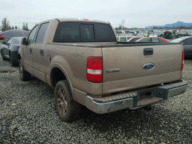 1FTPW14594KC45835 - 2004 FORD F150 SUPER BROWN photo 3