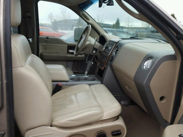 1FTPW14594KC45835 - 2004 FORD F150 SUPER BROWN photo 5