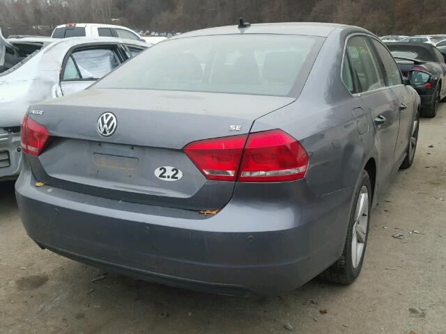 1VWBP7A37CC029937 - 2012 VOLKSWAGEN PASSAT SE GRAY photo 4