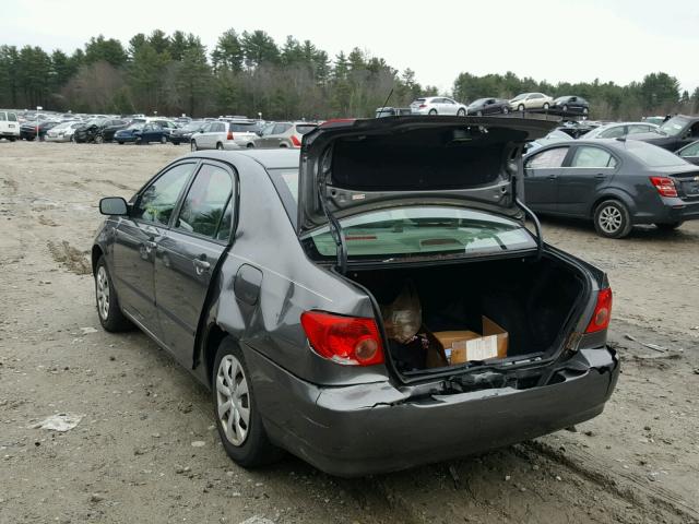 2T1BR32E77C728424 - 2007 TOYOTA COROLLA CHARCOAL photo 3