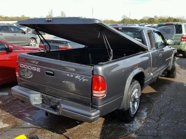 1B7GL32Z72S643309 - 2002 DODGE DAKOTA SPO GRAY photo 4